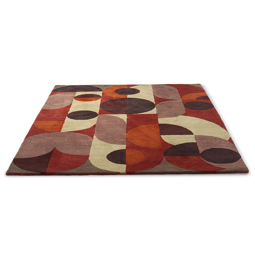 Red Decor Cosmo Hand-Tufted Wool Rug