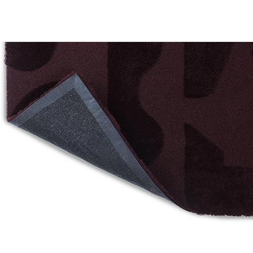 Burgundy Twinset Mural Tufted Wool Rug
