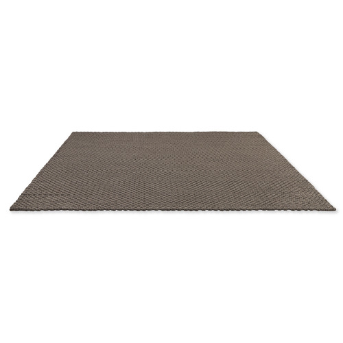 Grey & Taupe Lace Hand-Woven Outdoor Rug
