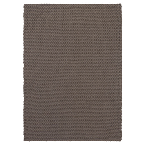 Grey & Taupe Lace Hand-Woven Indoor/Outdoor Rug