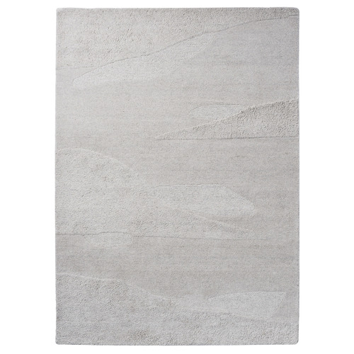 Natural Grey Scape Hand-Tufted Pure New Wool Rug