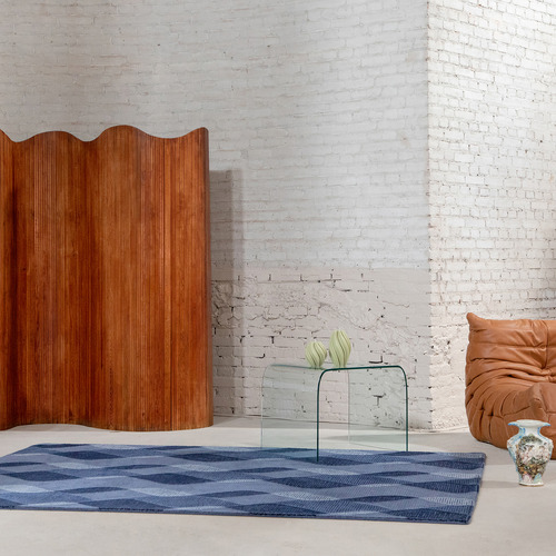 Volume Wool Rug - Blue Waters