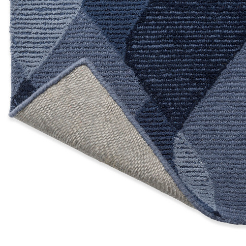 Water Blue Decor Riff Hand-Tufted Pure New Wool Rug
