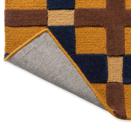 Golden Ochre Decor Milano Hand-Tufted Pure New Wool Rug