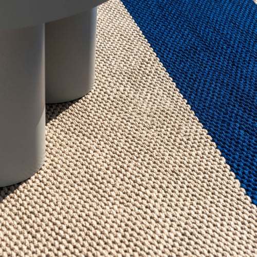 Electric Blue Deck Hand-Woven Indoor/Outdoor Rug