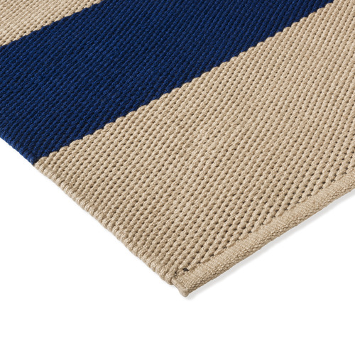 Electric Blue Deck Hand-Woven Indoor/Outdoor Rug