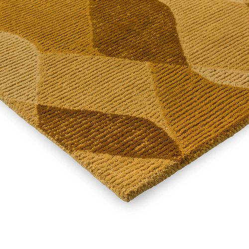 Straw Yellow Decor Riff Hand-Tufted Pure New Wool Rug