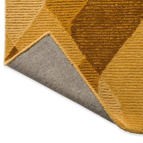 Straw Yellow Decor Riff Hand-Tufted Pure New Wool Rug