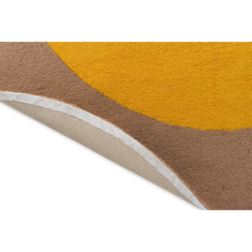 Yellow Habitat Festival Round Rug