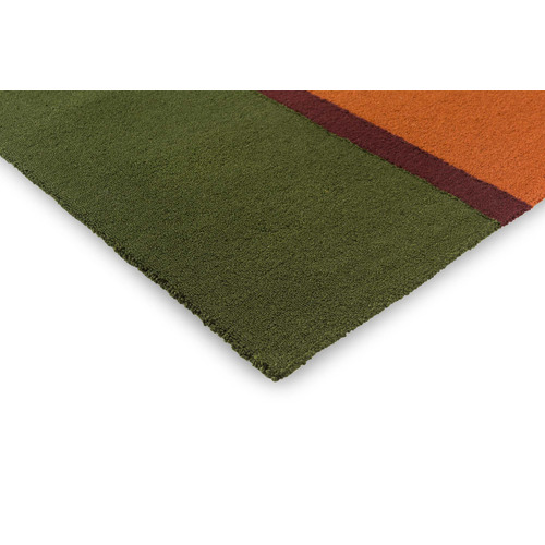 Orange Habitat Festival Striped Rug