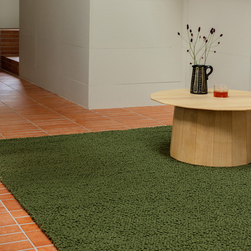 Moss Bond Hand-Woven Pure New Wool & Jute Rug