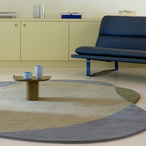Green Element Chad Hand-Tufted Pure New Wool Shaped Rug