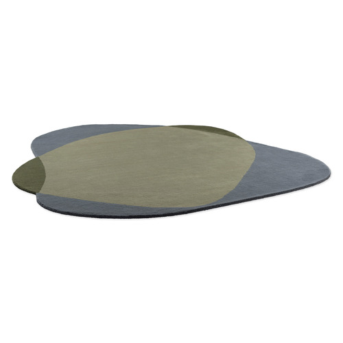 Green Element Chad Hand-Tufted Pure New Wool Shaped Rug