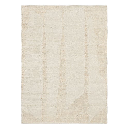 White Craft Fundament Hand-Woven Pure New Wool Rug