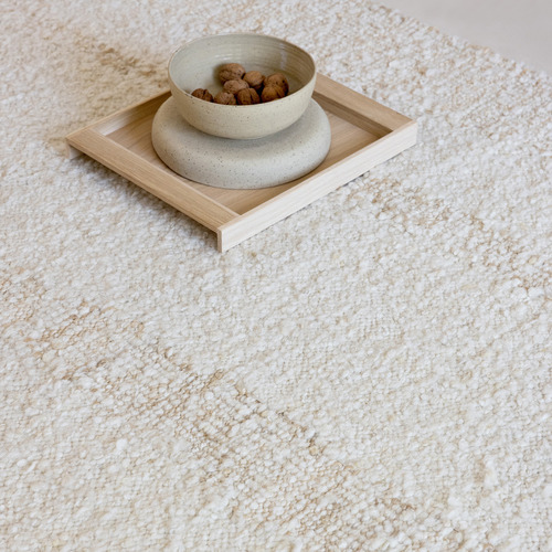 White Craft Fundament Hand-Woven Pure New Wool Rug
