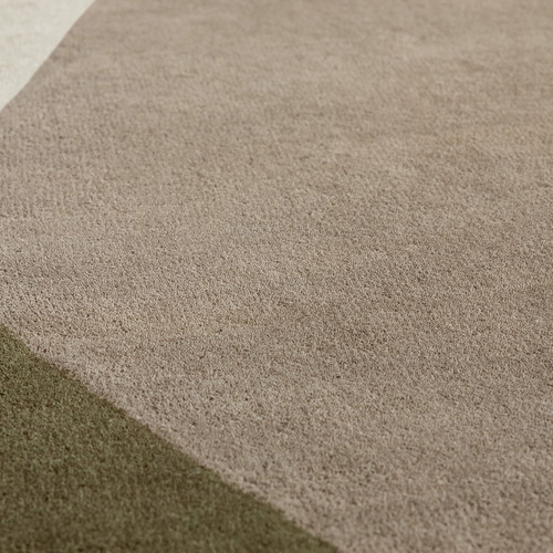 Moss Element Moore Hand-Tufted Pure New Wool Shaped Rug