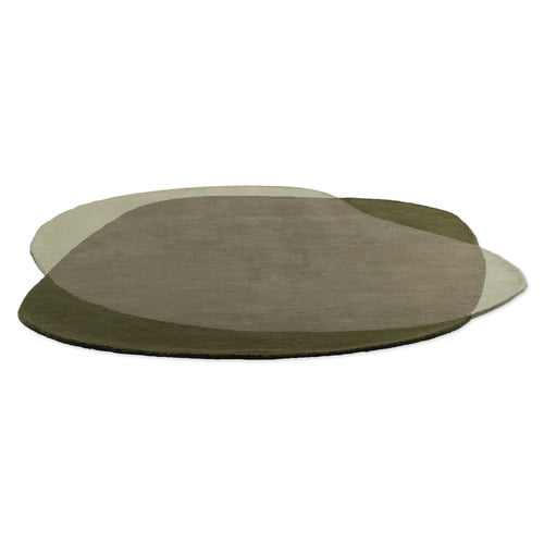 Moss Element Moore Hand-Tufted Pure New Wool Shaped Rug
