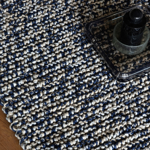 Ink Nest Hand-Woven Pure New Wool Rug