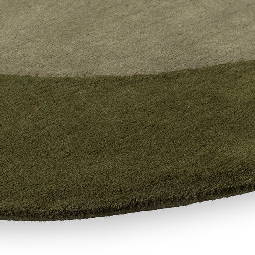 Moss Element Moore Hand-Tufted Wool Shaped Rug | Temple & Webster