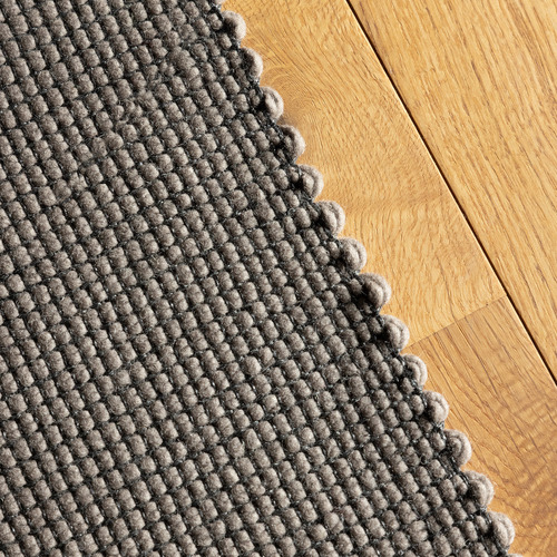 Stone Grid Hand-Woven Pure New Wool Rug
