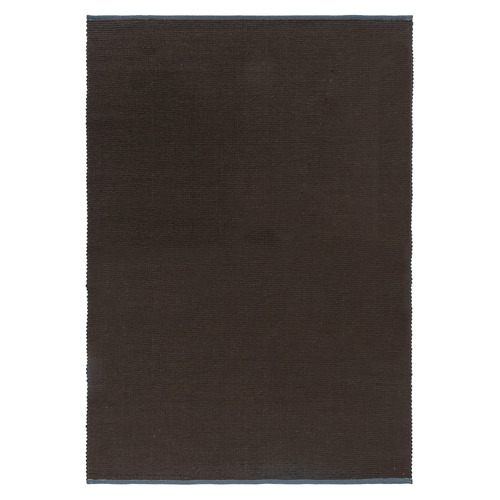 Cacao Grid Hand-Woven Pure New Wool Rug