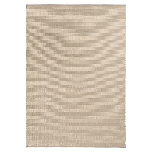 Natural Frame Hand-Woven Pure New Wool & Jute Rug