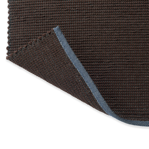 Cacao Grid Hand-Woven Pure New Wool Rug