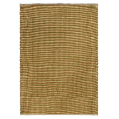Mustard Frame Hand-Woven Pure New Wool & Jute Rug