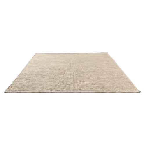 Natural Frame Hand-Woven Pure New Wool & Jute Rug