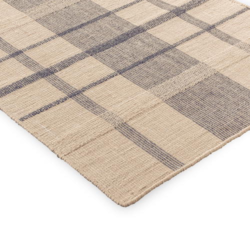 Denim Check Zona Hand-Tufted Outdoor Rug