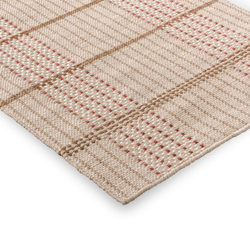 Terracotta Stitch Zona Hand-Tufted Outdoor Rug