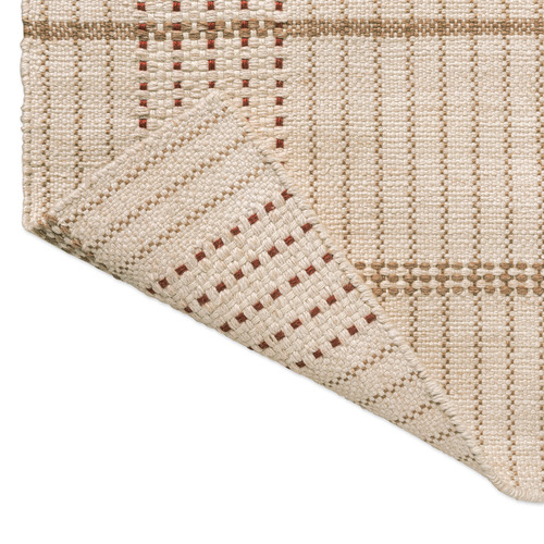 Terracotta Stitch Zona Hand-Tufted Outdoor Rug