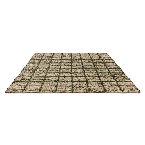 Hunter Green Jack Hand-Woven Pure New Wool Rug