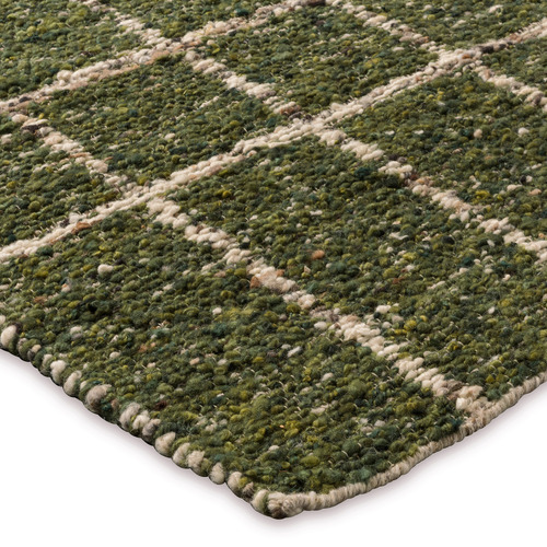Hunter Green Jack Hand-Woven Pure New Wool Rug