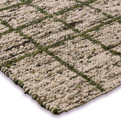Hunter Green Jack Hand-Woven Pure New Wool Rug