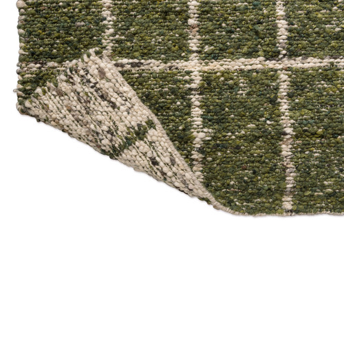 Hunter Green Jack Hand-Woven Pure New Wool Rug