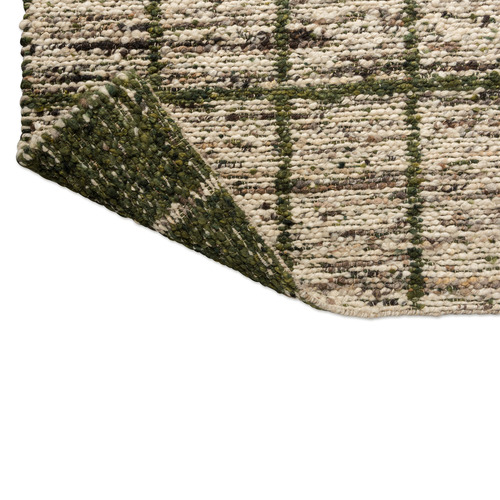 Hunter Green Jack Hand-Woven Pure New Wool Rug