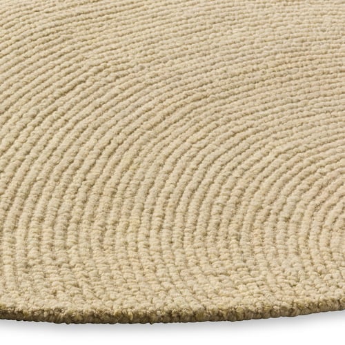 Sand Echo Hand-Tufted Pure New Wool Round Rug