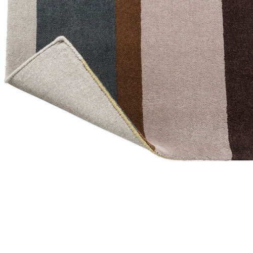 Retro Linear Hand-Tufted Pure New Wool Rug