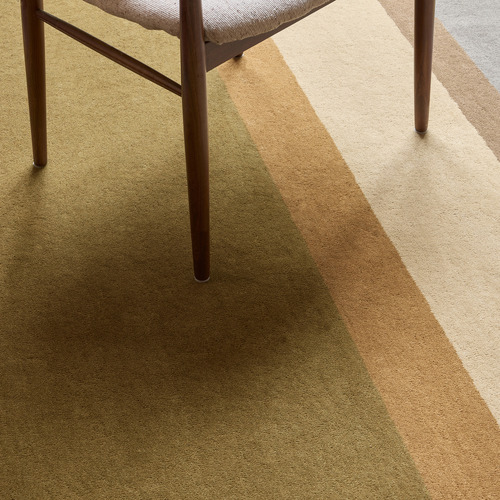 Earth Linear Hand-Tufted Pure New Wool Rug