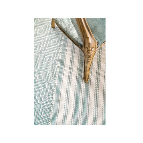 Dash & Albert Rug Company Indoor/Outdoor Area Light Blue Diamond Rug