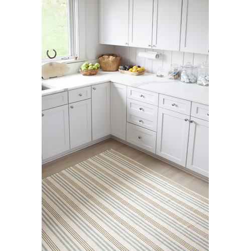 Dash & Albert Rug Company Olive Branch Flat Weave Cotton Rug Temple