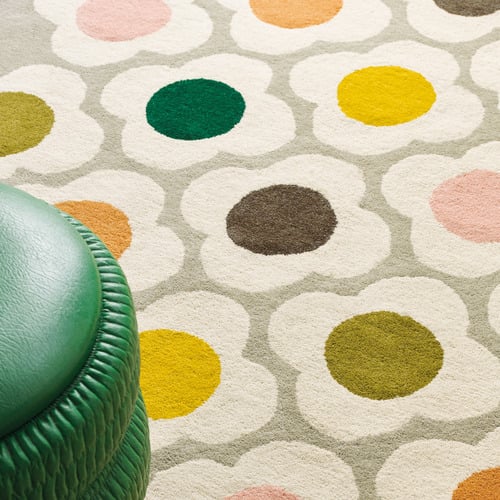 Spot Flower Hand-Tufted Wool Rug