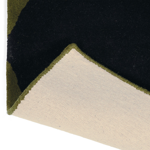 Black Stem Hand-Tufted Wool Rug
