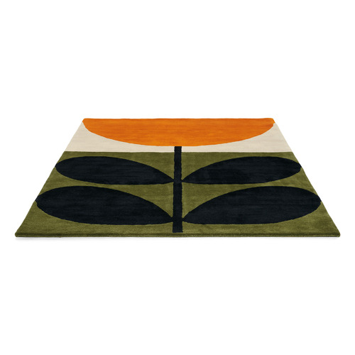 Black Stem Hand-Tufted Wool Rug