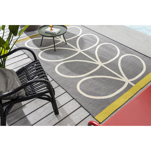 Slate Giant Linear Stem Outdoor Rug