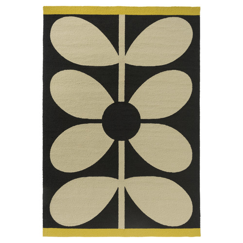 Noir Giant Sixties Stem Outdoor Rug