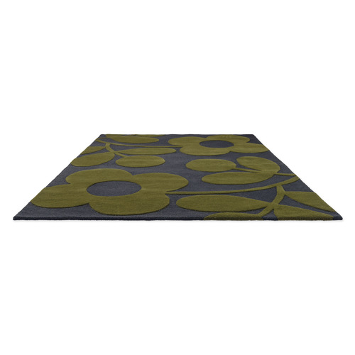 Marine Sprig Stem Hand-Tufted Pure New Wool Rug