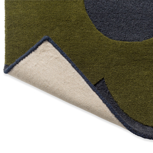 Marine Sprig Stem Hand-Tufted Pure New Wool Rug
