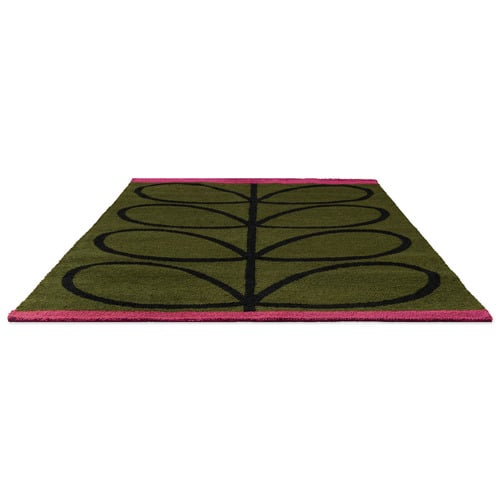 Olive Linear Stem Outdoor Rug